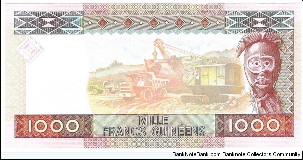 Banknote from Guinea year 2010