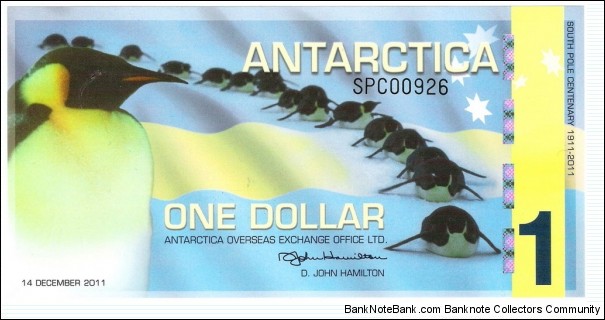 1 Dollar(Antarctica Overseas Exchange Office Ltd-Private Issue 2011) Banknote