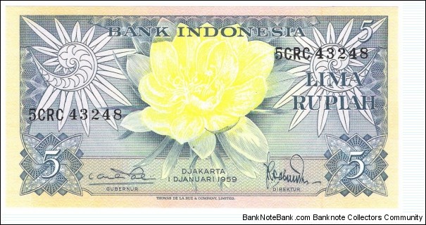5 Rupiah(1959) Banknote