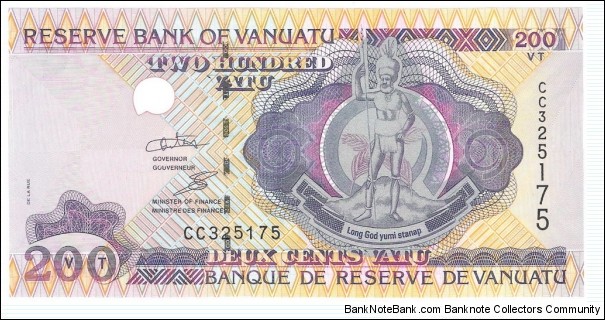200 Vatu Banknote