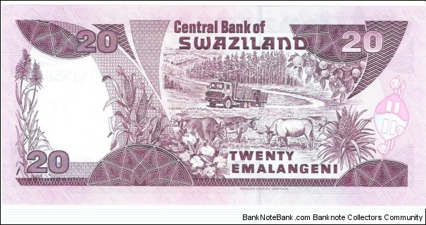 Banknote from Swaziland year 1998