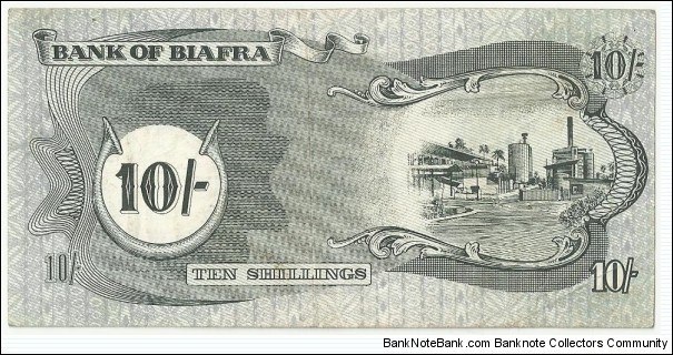 Banknote from Biafra year 1968