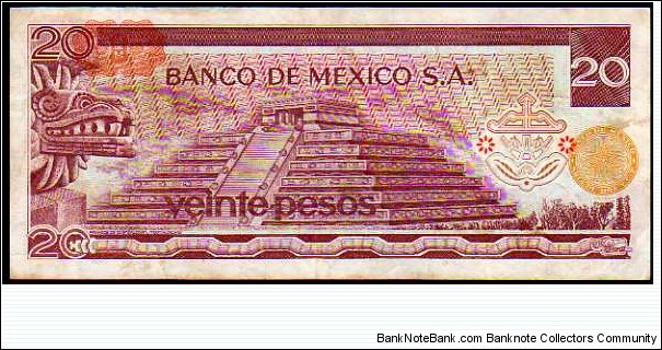 Banknote from Mexico year 1977