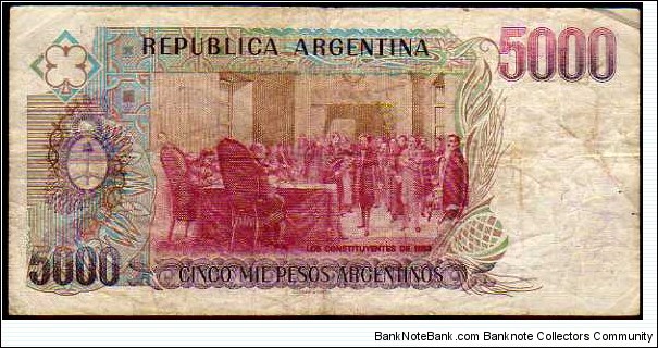 Banknote from Argentina year 1985