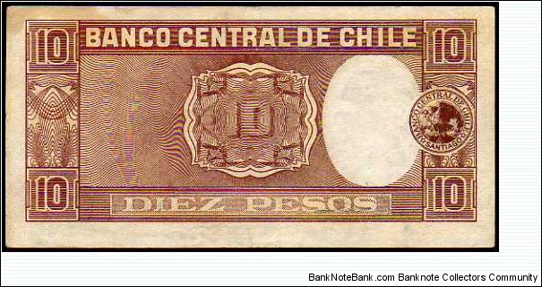 Banknote from Chile year 1958