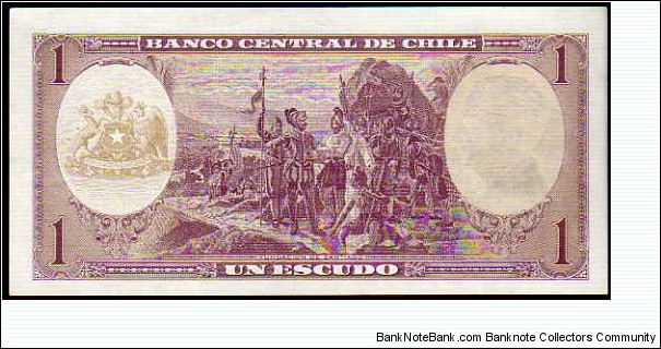 Banknote from Chile year 1968
