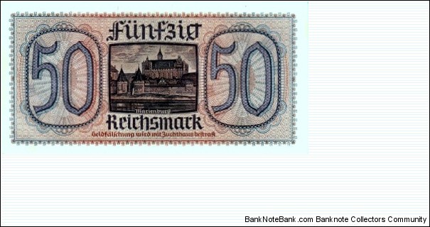 Banknote from Germany year 1939