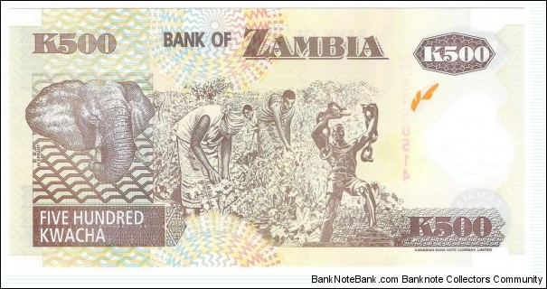 Banknote from Zambia year 2006