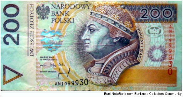 200 Złotych 1994
AN 1999930 Banknote