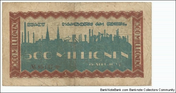 Banknote from Germany year 1923