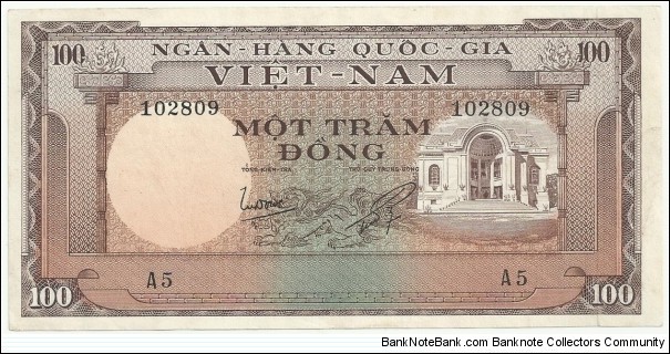 VietNam-South 100 Dong ND(1966) Banknote