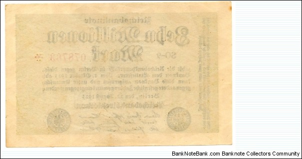 Banknote from Germany year 1923