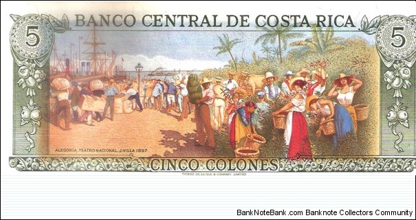 Banknote from Costa Rica year 1989