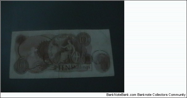 10 shillings 1962 United Kingdom. Banknote