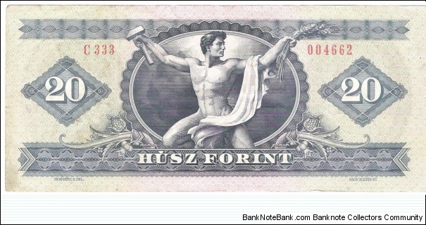 Banknote from Hungary year 1975