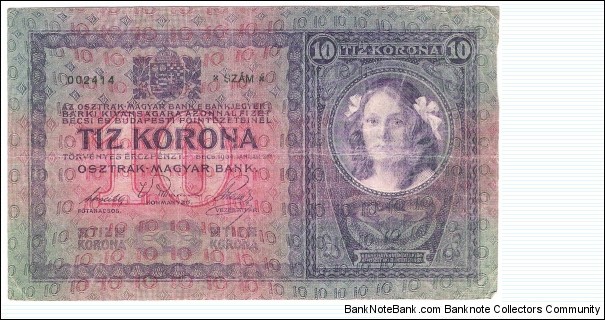 Banknote from Austria year 1904