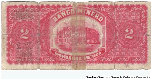 Banknote from Mexico year 1914