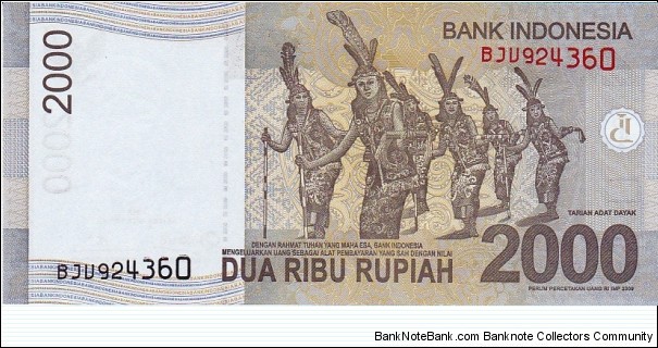 Banknote from Indonesia year 2013