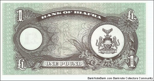 Banknote from Biafra year 1968