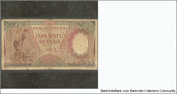 500 Rp Pekerja: Worker series Banknote