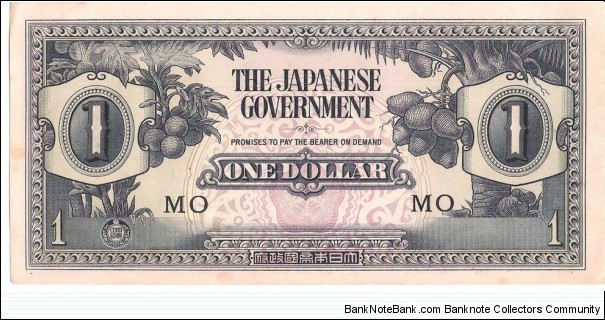 1 Dollar(Japanese Occupation of Malaya 1942) Banknote