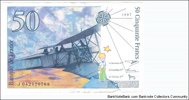 Banknote from France year 1997