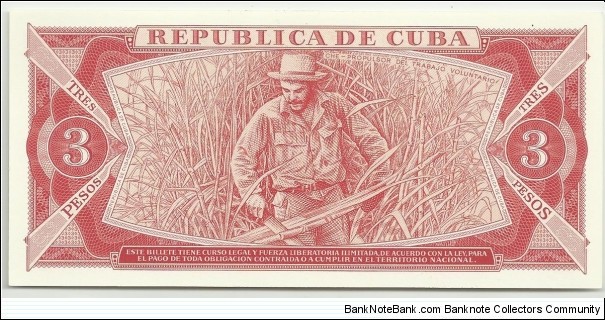 Banknote from Cuba year 1989