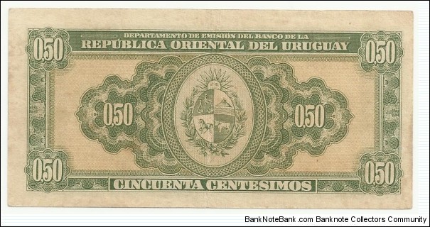 Banknote from Uruguay year 1939