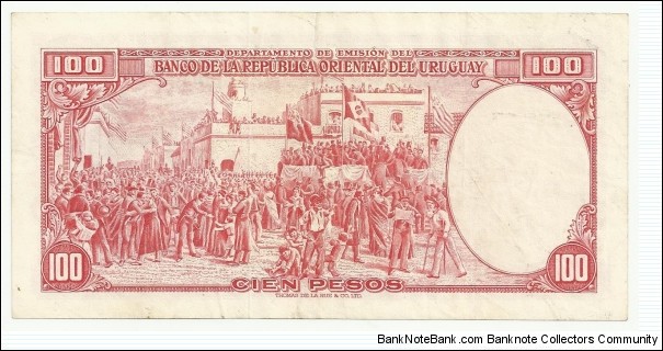 Banknote from Uruguay year 1939