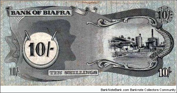 Banknote from Biafra year 1967