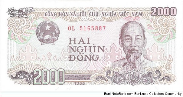 2000 Dong Banknote