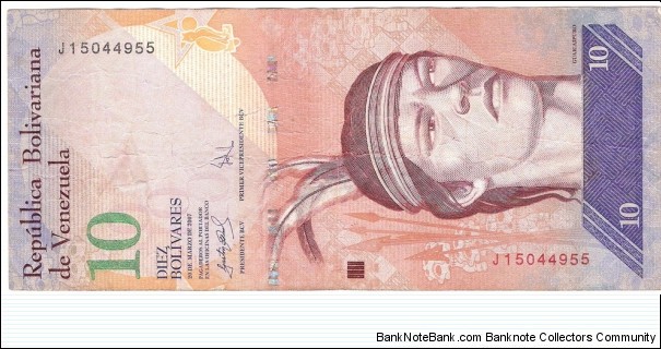 10 Bolivares Banknote