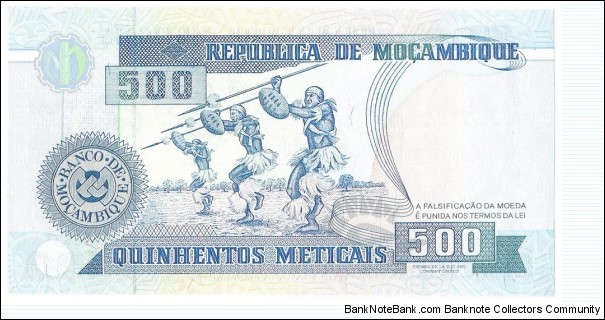 Banknote from Mozambique year 1991