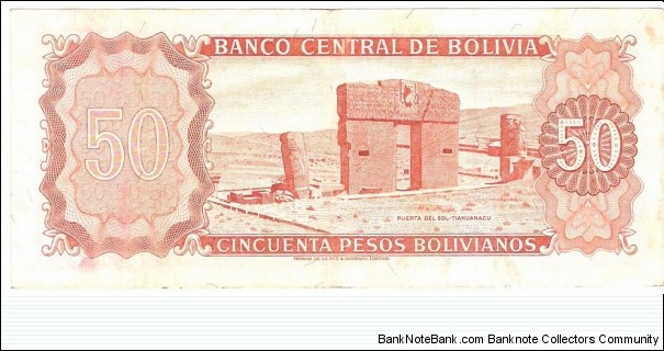 Banknote from Bolivia year 1962