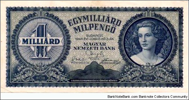 Miliard Pengo Banknote