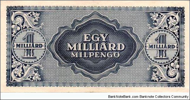 Banknote from Hungary year 1946