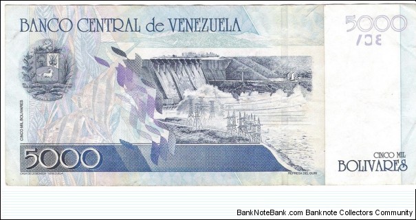 Banknote from Venezuela year 2004