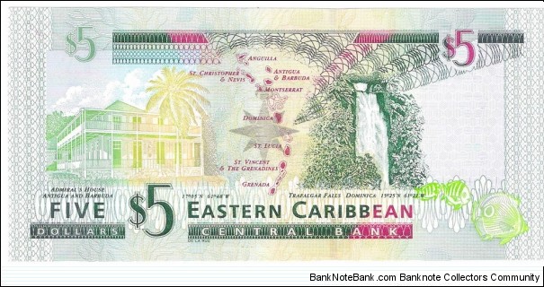 Banknote from East Caribbean St. year 2008