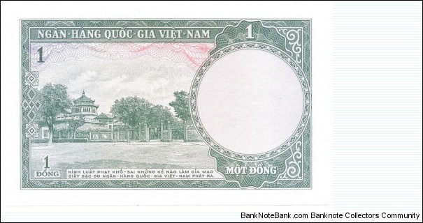 Banknote from Vietnam year 1955