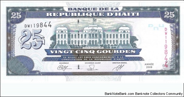 25 Gourdes Banknote