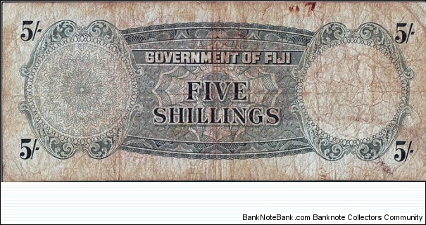 Banknote from Fiji year 1965