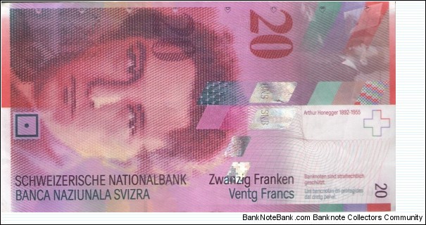 20 Francs Honegger Banknote
