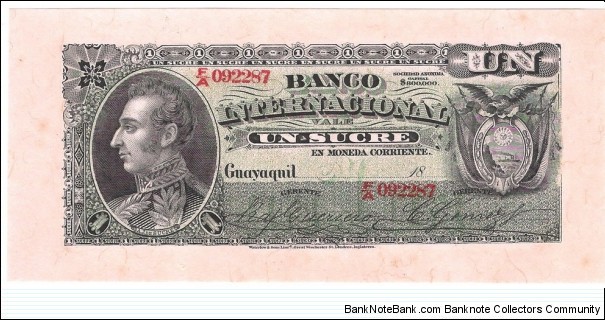 1 Sucre(1892) Banknote