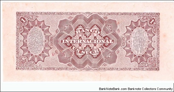 Banknote from Ecuador year 1892