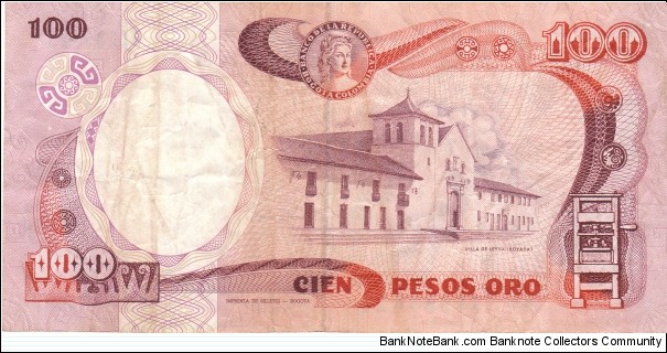 Banknote from Colombia year 1986
