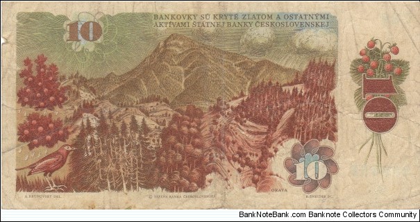 Banknote from Czech Republic year 1986