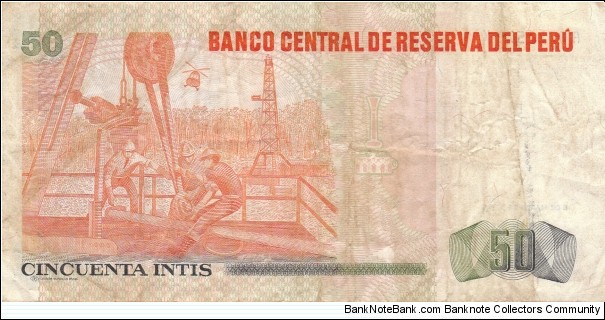 Banknote from Peru year 1986