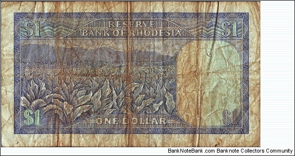 Banknote from Rhodesia year 1978
