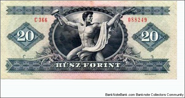 Banknote from Hungary year 1980