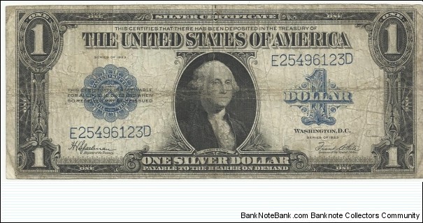 USA-BN 1 Silver Dollar 1923 Banknote